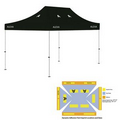 10' x 15' Black Rigid Pop-Up Tent Kit, Full-Color, Dynamic Adhesion (6 Locations)